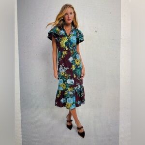 Tuckernuck Oxblood Verdant Floral Alice Dress